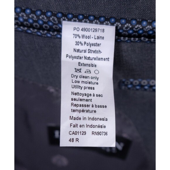 Ralph Lauren 2-Pcs Blazer / Vest Set Jacket Coat Solid Gray Sz 48R Two Button - Picture 16 of 16